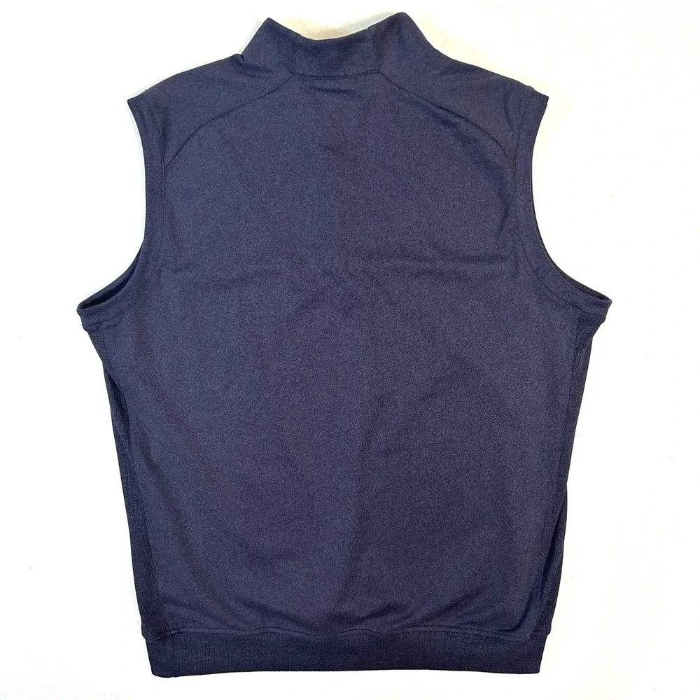 Adidas Golf Pullover Vest Mens L‎ Quarter Zip Performance Layer Navy Blue Large